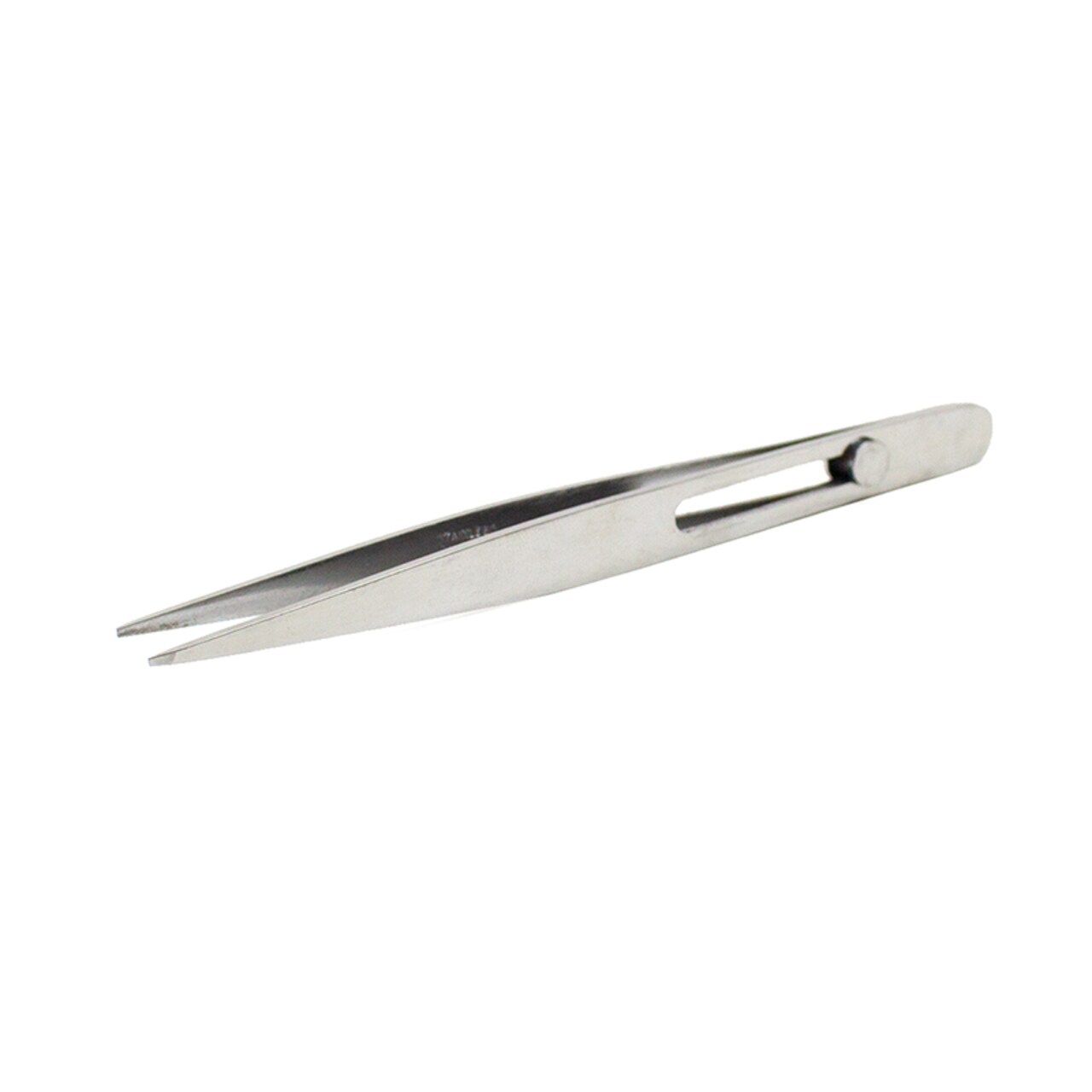 Excel Blades Slide Lock Pointed Tweezers, 4.75" Stainless Steel, Precision Grip